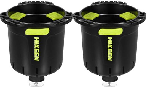 Kayak Cup Holder with Rubber Tab, Multi-Functional Cup Holder for Kayak Water Bottle Holder, Drinks Holder, Fishing Tool, Lures Storage, Kayak Track Mount Install(2Pack)