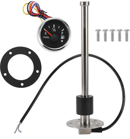 INFINAUTO 225mm Fuel Sending Unit and Gauge Kit 8.9 for Boat Car Vehicle Fuel Tank Sending Unit Fuel Level Sending Unit Gas Water Tank Sender