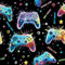 ANHUIB Gamer Wandaufkleber Dekoration,Gaming Tapete Selbstklebend 44x300CM,Wandtattoo Gaming Kinderzimmer Jungen,Spielkonsole Gamer Tapete,Graffiti Junge Teenager Kindzimmer Wandsticker