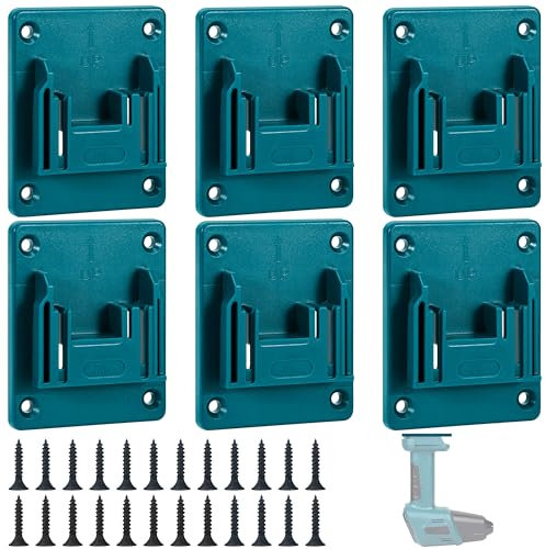 Tunejoy Batteriehalter kompatibel mit Makita 18V Werkzeughalter Bohrerhalter Akkuhalter für BL1860 BL1850 BL1840 BL1830 6 Stück