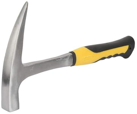 BigKing Martillo geológico – Pico de pato de doble cabeza y boca plana – Ideal para estudios geológicos, ladrillos y actividades al aire libre – Herramienta robusta para profesionales y geólogos