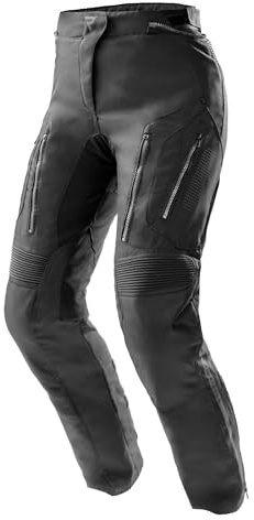 REBELHORN Hiker IV Motorradhose Damen | Textil | Knie und Hüftprotektoren Stufe 2 | HydraShield Membran | Große Belüftungskanäle | 2 Beinlängen | Größen bis 5XL