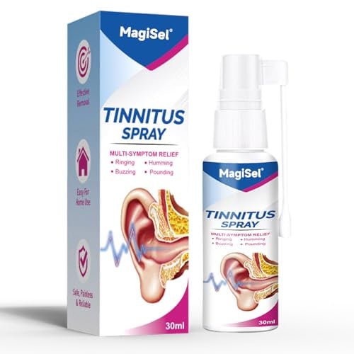 Tinnitus Spray, Tinnitus Relief Spray, Tinnitus Relief for Ringing Ears, 30ml Ohrenspray, verbessert das Hören, Effektive bei akutem chronischem, unterstützt bei Ohrengeräuschen Schwindel