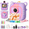 ARNSSIEN Sofortbildkamera Kinder,7 Druckpapier (4x Farbe: Orange/Rot/Grün/Blau + 3x SW), 2,4 Kinderkamera mit 1080P &180° Klappobjektiv & 32GB, Weihnachten Geburtstag Geschenk für Jungen & Mädchen,M2