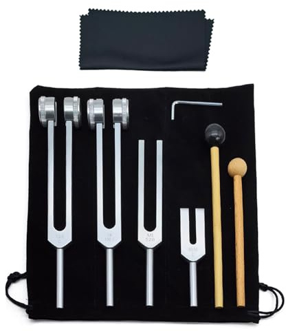 Set Di Diapason Per La Strumento Curativo In Lega Di Alluminio | Set di Diapason Diapason 128 Hz in Lega di Alluminio Multiuso per Principianti, Praticanti Esperti, Rilassamento, Corpo e