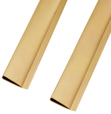 DVAURLIAN PVC Zaunschiene Abdeckprofil 2pcs x 1m, Schutzzubehör für PVC Sichtschutzmatte, 1m/Stück, 2er Set (Bambus)