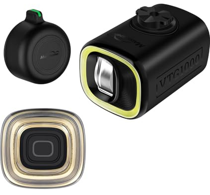 MagicShine VTG 1000 LED Headlight Kit Black + VTG 50 Combo for Brompton