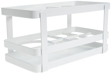 Healifty Porta Asciugacapelli da Tavolo in Acciaio Resistente al Calore Organizer per Strumenti per Capelli con Supporti Termoresistenti per Bagno Camera e Cucina