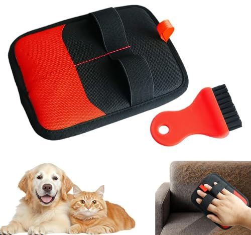 Pet Hair Remover Gloves - Cat Remover | Deep Cleaning Cat Hairs Removers, Reusable Electrostatic Gloves Pet Hair for Furniture Couch Carpet Clothes Pets Shedding Tool