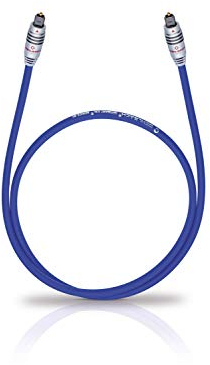 OEHLBACH Series 80 - High-End optisches Digitalkabel mit vollmetall Toslink-Stecker (Digital-Audiokabel - Heimkino, Soundbar, Blu-Ray Player & PS4pro, Xbox One) 2,0 m - blau