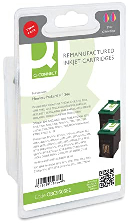 Q-Connect HP 344 Remanufactured Colour Inkjet Cartridge (Pack of 2)