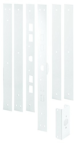 Prime-Line U 11026 Jamb Repair and Reinforcement Kit, 59-1/2 In. Installed, Steel Construction, White (1 Kit)