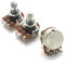 Guitar Potentiometer Set – 1x B500K Volume & 2x A500K Tone Pots | 16mm Mini Potentiometers with 18mm Shaft | Electric Guitar Replacement Parts