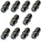Aerzetix: 10 x Conectores unión acoplador Adaptador Enchufe F-F femelle-femelle para Cable coaxial Antena TV