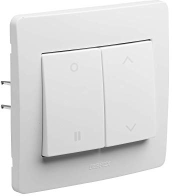 Interrupteur va et Vient - Interrupteur encastrable - Interrupteur Mural - Interrupteur Prise Murale - Appareillage Encastre - Gamme Diam2 - Commande Volet Roulant Blanc - 739270
