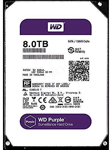 WD 8 TB Surveillance Hard Drive - Purple