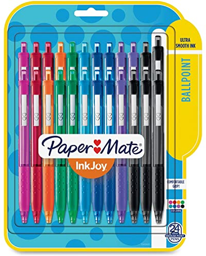 Paper Mate InkJoy 300RT Kugelschreiber, 24 Karat, sortiert