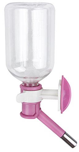 BXT 500 ml Haustier Wasserflaschen Wassertränke Wasserspender Hundewasserbrunnen Aufhängen Tierzubehör für Hunde und Katze Welpen Kaninchen