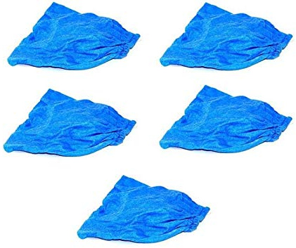5x Textilfilter/Trockenfilter, Stoffbeutel blau, Parkside PNTS 1300 B2 Lidl IAN 69502 auswaschbarer Motorfilter für Nass Trocken Sauger/Kesselsauger