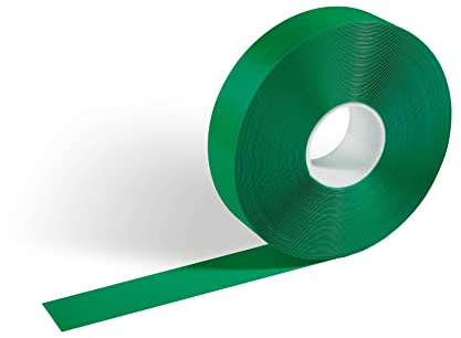 Durable Duraline Strong Bodenmarkierungsband, 50 mm x 30 m, signalgrün | Abriebfestes Markierband, 1,2 mm Stärke, Rutschhemmung R10, für Lager & Produktion, abgeschrägte Kanten