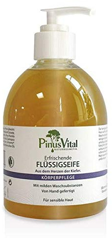 Pinus Vital Naturkosmetik | Flüssigseife ohne Palmöl | Vegan und von Hand hergestellt | 300 ml