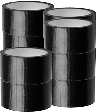 O&W Security 11x Industrie Gewebeband Panzerklebeband DuctTape Gewebeklebeband Steinband Gaffa schwarz