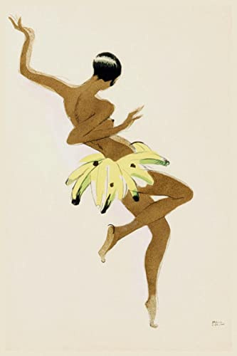 PostersAndCo TM Joséphine Baker Rgsv-Poster/Kunstdruck, 60 x 80 cm * d1, Vintage-Poster