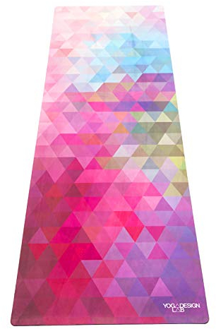 Yoga Design Lab Reise Yogamatte 1,5mm | Dünn, rutschfest, Faltbar, Leicht, Matte/Handtuch, Waschmaschinenfest | mit Tragegurt (Tribeca Sand, 1.5mm)