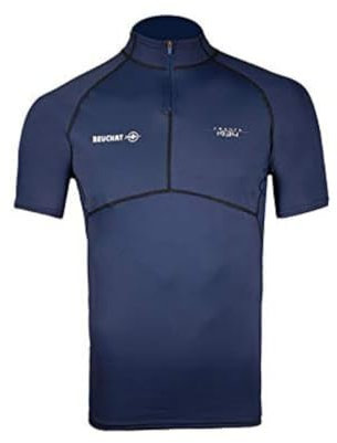 Beuchat Rashguard con Filtro Anti UV UPF 50+, Uomo, Blu, S