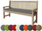 chilly pilley Bankkissen Bankauflage Polsterauflage Reißverschluss mit Schlaufen Kissen für Gartenbank Gartenbankauflage für Gartenmöbel Sitzkissen & Rückenkissen Outdoor (140 x 50 x 5 cm, Grau)