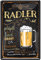 HHS Biersorten Deko Witzige Bier Blechschilder Biertrinker Wandschild Türschild Kneipe Bar Pup Bistro (20 x 30 cm, Radler - goldgelb und trüb 1053)