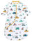 Chilsuessy Baby Schlafsack Winter mit abnembar Langarm Wattiert Babyschlafsack Kleine Kinder Ganzjahres Schalfsack Schlafanzug für Jungen und Mädchen extra Soft, Stadt Auto/3.5 Tog, 75-90 cm