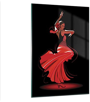 ARTTOR Bilder auf Glas 80x120 cm Wandbild Glasdruck Menschen Mode - 4121