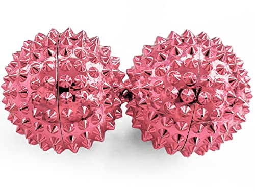 2x DBT Skills Igelball | Magnetischer Hochstress Akupressurball | Rosegold | 32mm Durchmesser | zum Stressabbau oder zur Massage, gegen Anspannung und für mehr Beweglichkeit und Konzentration