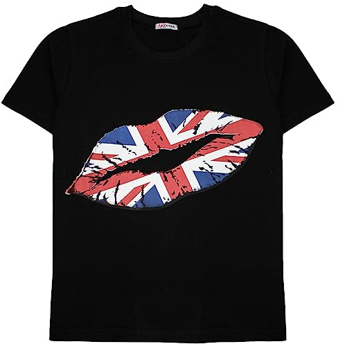 A2Z 4 Kids England Football World Cup Union Jack T-Shirt Age 5-13 | Soft UK Flag Sports Tee for Boys & Girls World Cup Party Wear