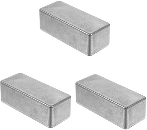 Baluue 3stücke Aluminium Box Für Gitarrenpedale Schraubverschlusssystem Für Sichere Aufbewahrung Für -projekte Und Effektive Nutzung Im Musikbereich