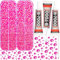 11000Pcs Jelly Hot Pink AB Rhinestones with b7000 Glue for Crafts Clothing Clothes Fabric Tumblers, Bright Pink Gems Resin Flatback Rhinestones for Shoes Nails, Flat Back Bedazzler Kit ss 6-ss 20
