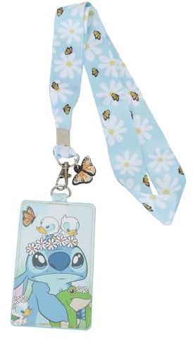 Loungefly Disney LILO and Stitch Springtime Stitch Schlüsselband mit Kartenhalter