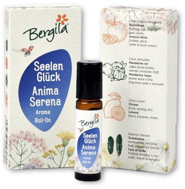 Bergila Aroma Roll On SeelenGlück 10 ml bio - aus 100% natürlichen, biologischen Rohstoffen - kontrollierte und zertifizierte Qualität aus Südtirol