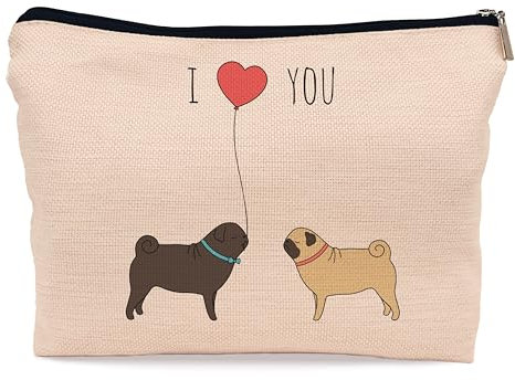 Ayxvt Mops-Make-up-Tasche, gelb