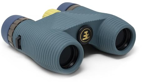Nocs Provisions Standard Issue 10x25 Waterproof Binoculars, 10X Magnification, Bak4 Prism, Wide View Multi-Coated Lenses for Bird Watching, Hiking & Backpacking - Pacific Blue II