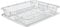 Best House Dish Drainer Rack Clear Super Luxury Large Plastic Dish Drainer Rack with Drip Tray and Cutlery Holder, Cutlery Rack Kitchen Sink Utensil (Transparent, Pack of 1)