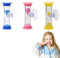 3 Pièces Sabliers Minuterie, Sablier Ensemble Coloré 3 Minutes, Minuterie de Cuisine avec Ventouse, Sabliers pour Enfants, Sabliers Anti-Chute pour Jeux Exercice Brossage Bureau à Domicile Décoration