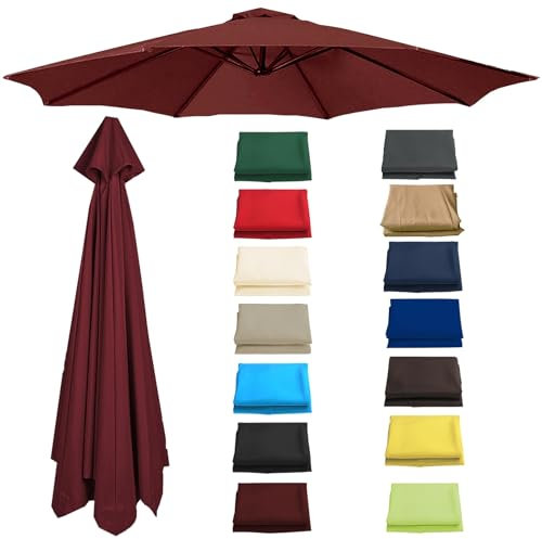 200cm | 270cm | 300cm | 6 Varillas | 8 Varillas Recambio De Sombrilla De Tela, Toldo De Repuesto Para Sombrilla Al Aire Libre, Cubierta De Repuesto Para Paraguas De Mercado (solo Toldo)(Burgundy,200cm