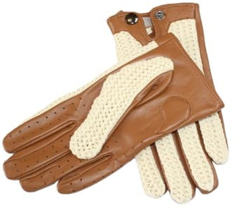 Dvbfufv Damen Lederhandschuhe Damen Dünn Mode Touchscreen Handschuhe Damen Herbst Frühling Reiten Fahren Handschuhe, beige, 7.5