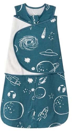 ZIGJOY Swaddle Sleeping Bag 0-6 Months 1 Tog Cotton Baby Swaddle Blanket