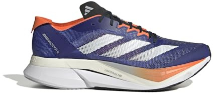 adidas Adizero Boston 12 Mens Running Shoes Road Blue/White/Orange 8