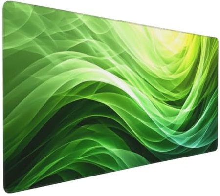 Alfombrilla de Ratón de Gran Tamaño 700x400 mm - Verde Mouse Mat Gaming XXL - para Precisión y Velocidad en Juegos - Antideslizante - Superficie de Tejido - para Teclado de PC y Portátil D-650