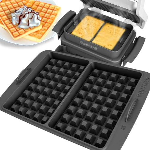 Bandeja para gofres compatible con los modelos estándar Tefal OptiGrill, 4 en 1, 2 en 1, Elite, Plus +, bandeja de silicona para hornear gofres belgas, gofres, accesorios