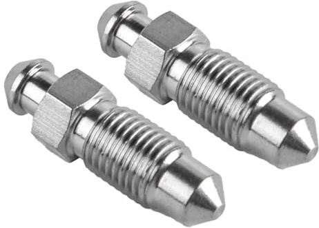 Namvo 2 Stück Bolzen, Entlüftungsschraube, Scheibenbremssattel, Auspuffschraube, verzinktes Metall, Zubehör für Motorräder, Autos, Bremspumpen
